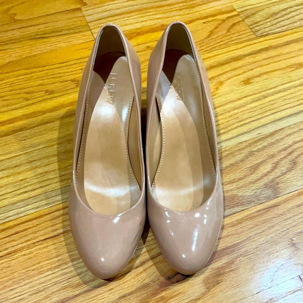 J crew patent wedges